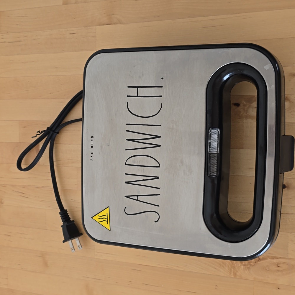 Rae Dunn Portable Sandwich Maker - Non-Stick Plates - Picture 6 of 10
